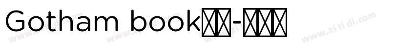 Gotham book字体字体转换